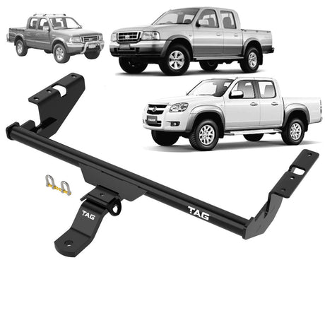 TAG - Mazda BT-50 (2006 - 2011), Mazda B2600 (1985 - 2006), B2500 (1985 - 2006), B2000 (1985 - 2006), B2200 (1985 - 2006), B4000 (1985 - 2006), Ford Courier (1985 - 2011), Ranger (1985 - 2011) - Standard Duty Towbar