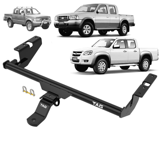 TAG - Mazda BT-50 (2006 - 2011), Mazda B2600 (1985 - 2006), B2500 (1985 - 2006), B2000 (1985 - 2006), B2200 (1985 - 2006), B4000 (1985 - 2006), Ford Courier (1985 - 2011), Ranger (1985 - 2011) - Standard Duty Towbar
