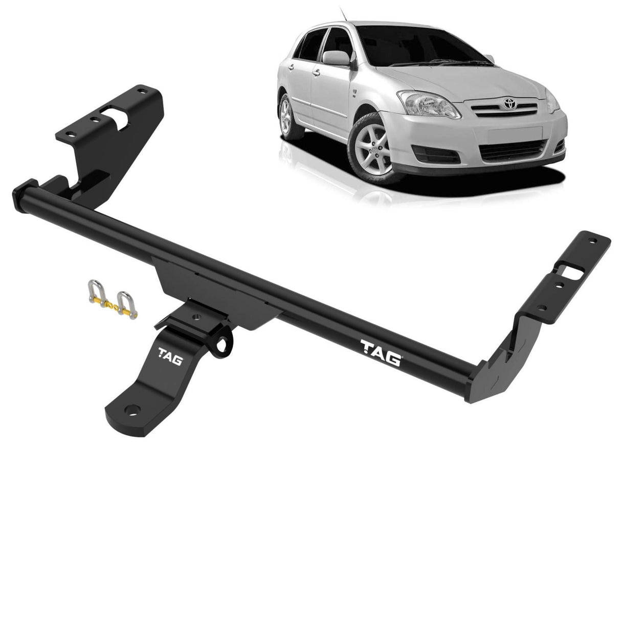 TAG | Std Duty Towbar & Universal Wiring Kit | Toyota Corolla Hatch 01–07 | T2T124-K301