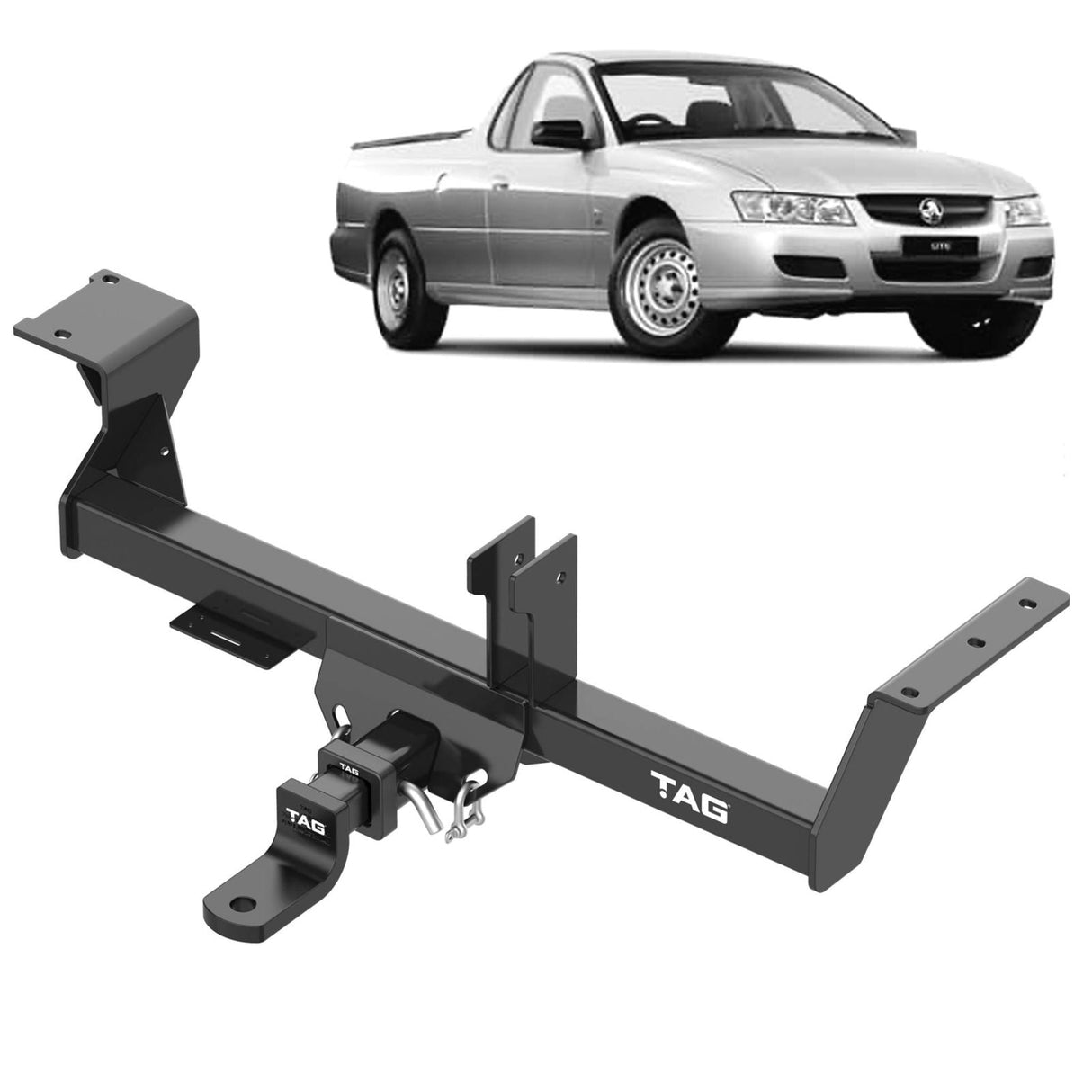 TAG | Heavy Duty Towbar & Direct Fit Wiring Kit | Holden Commodore Ute VU, VY, VZ (12/2000–2007) | T4H409-K201