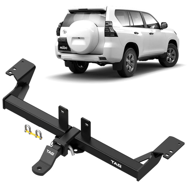 TAG | Heavy Duty Towbar & Wiring Kit | Toyota Prado 150 Series 2009–2024 (No Underbody Spare) | T4T482-K202