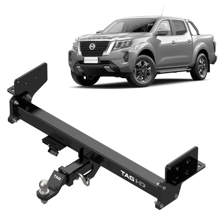 TAG | Heavy Duty Towbar 3-Piece & Direct Fit Wiring Kit | Nissan Navara NP300 D23 Ute Cab Chassis 2020–On | T7D788-K201