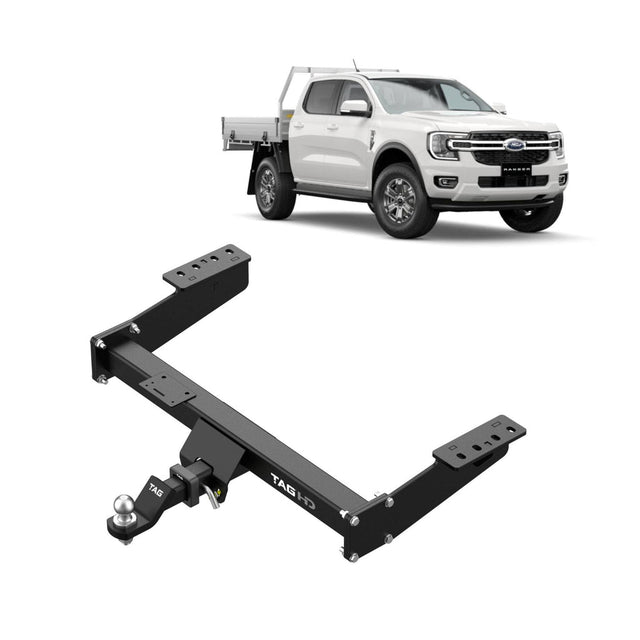 TAG | Heavy Duty Extended Towbar & Direct Wiring | Ford Ranger PY, T6.2 2025–on | T7F840-K103