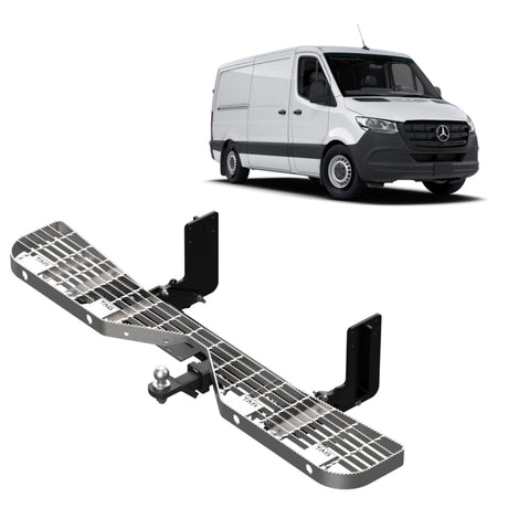 TAG | Rear Step, Heavy Duty Towbar & Direct Fit Wiring | Sprinter 519 907 MWB Narrow Chassis | T7P753-K111