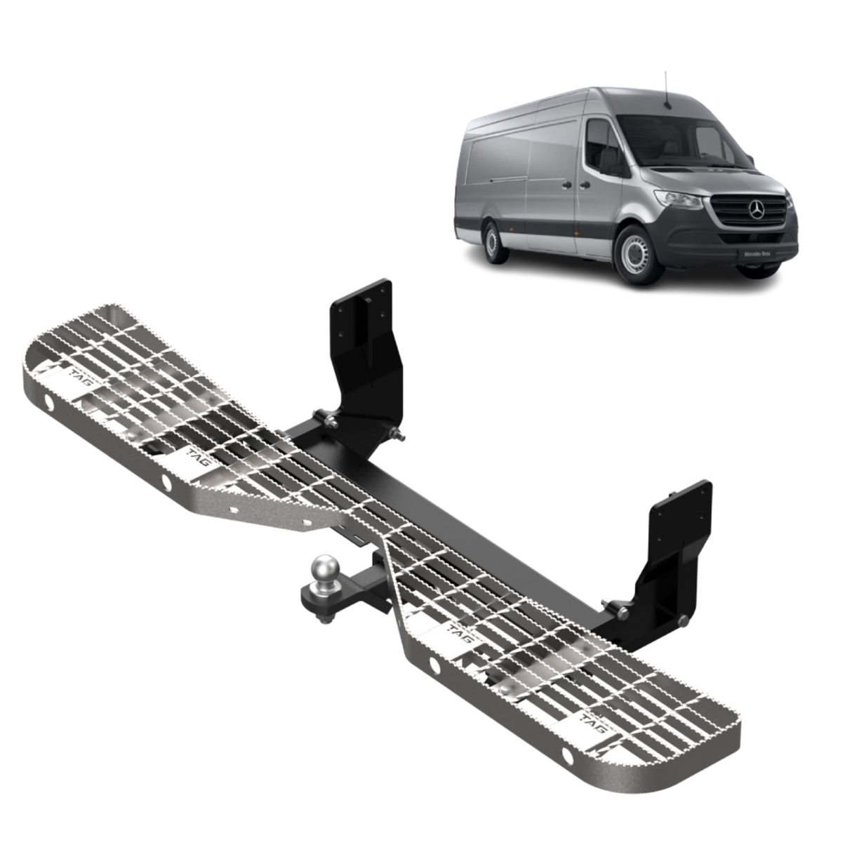 TAG | HD Rear Step Towbar & Wiring Kit | MERCEDES-BENZ Sprinter VS30 Wide Chassis 2019–On | T7P880-K111