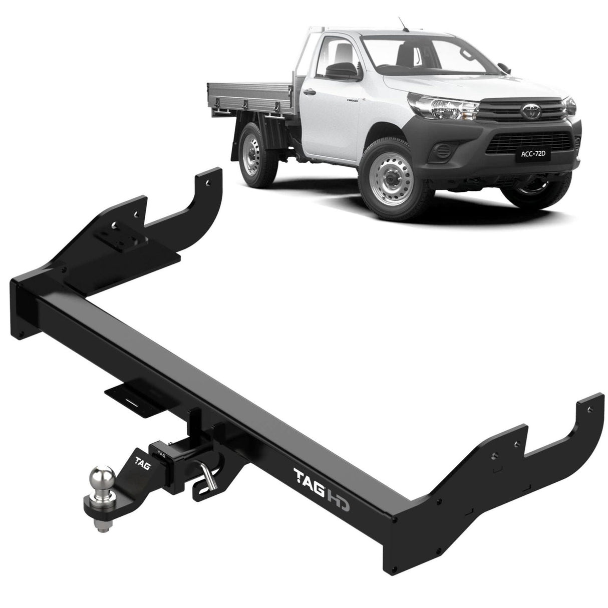TAG | Extended Towbar & Direct Fit ECU Wiring Kit | Toyota Hilux Extended Tray 2015–On | T7T703-K203