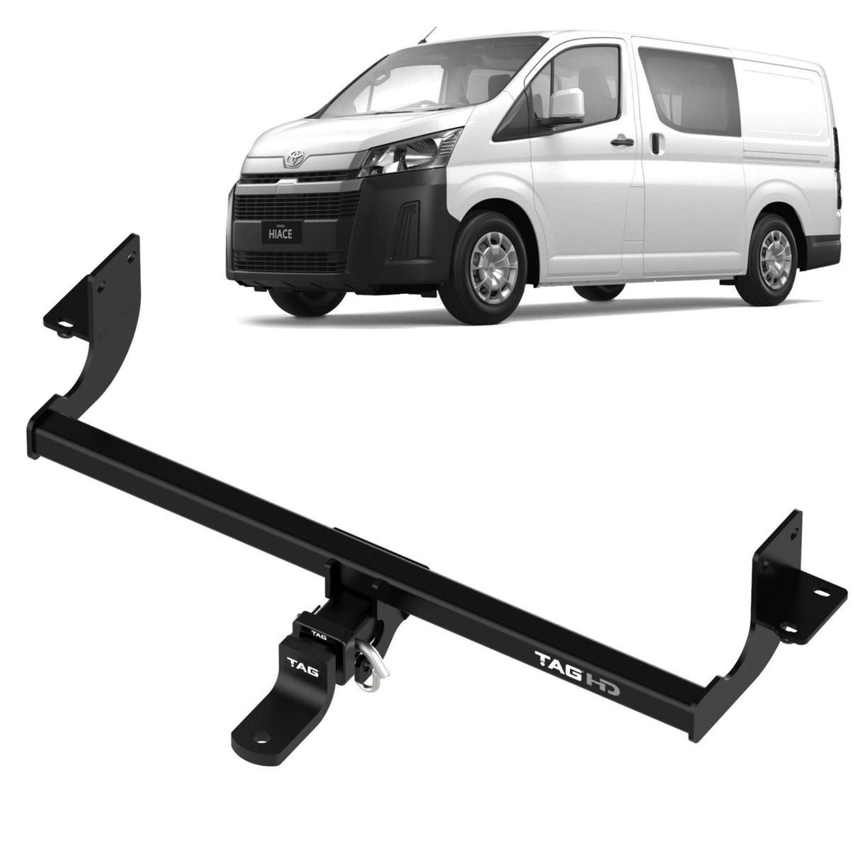 TAG | Heavy Duty Towbar & Direct Fit ECU Wiring Kit | Toyota Hiace / Commuter Van 2019–On | T7T709-K201