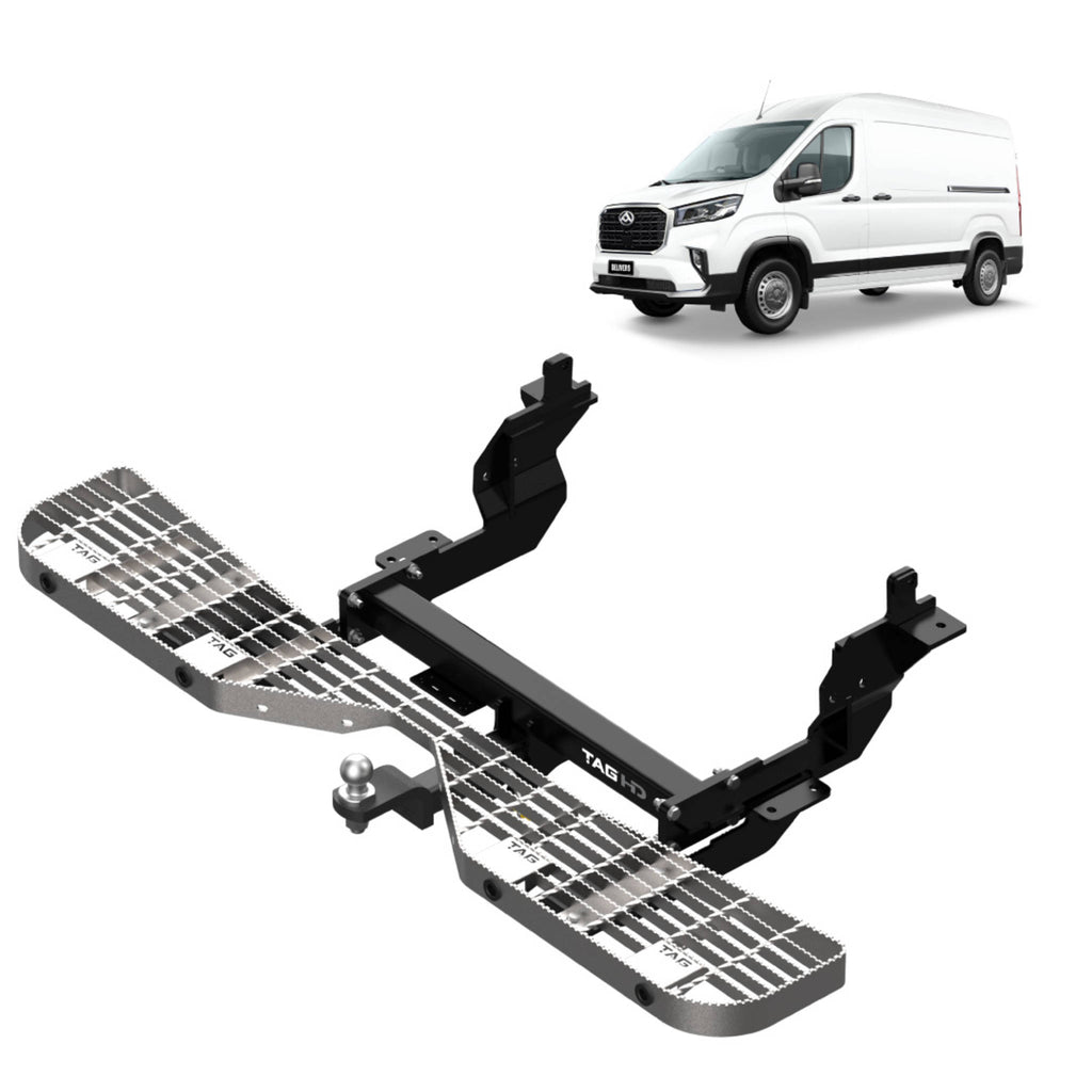 TAG | Rear Step, Towbar & Universal Wiring Kit | LDV Deliver 9 Van LWB 2020–On | T8PA17-K311