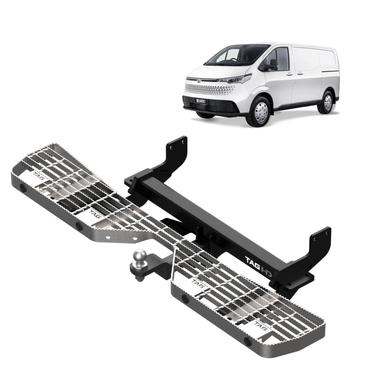 TAG | Rear Step Towbar & Universal Wiring Kit | LDV Deliver 7 Van 2024–ON | T8PA23-K311