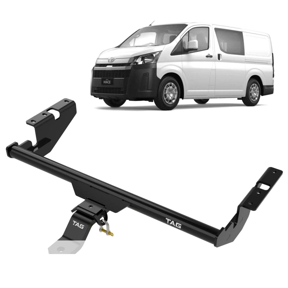 TAG | Standard Duty TLP Towbar & Direct Fit Wiring Kit | Toyota Hiace LWB 2005–2019 | T9T103-K201