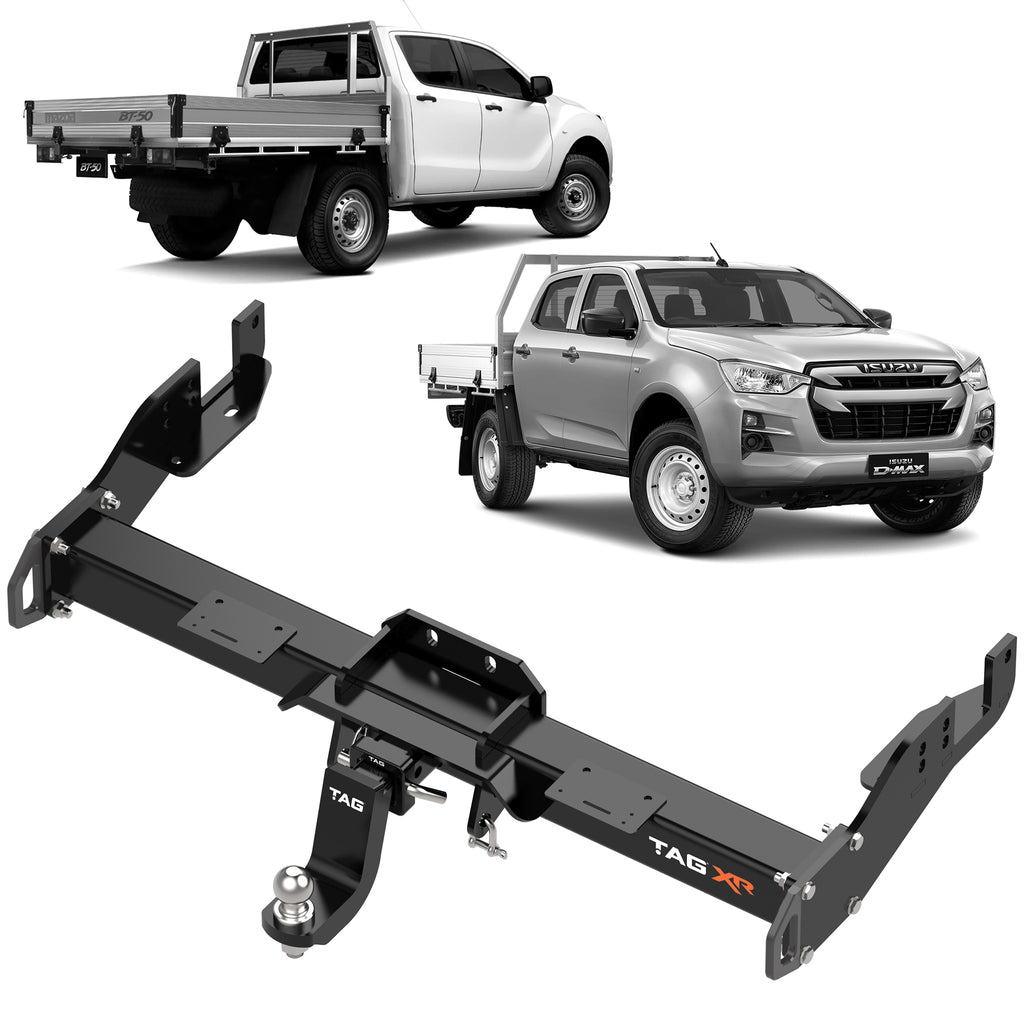 TAG | Extreme Recovery Towbar & Wiring Kit | BT-50 & D-MAX 2020–On Cab Chassis No Step | TXR800-K201