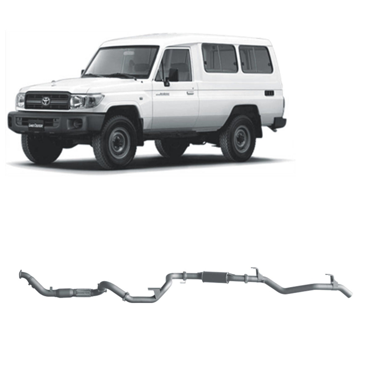 Redback Extreme Duty - Toyota Landcruiser 78 Series (2001 - 2007) 4.2L TD Performance Exhaust