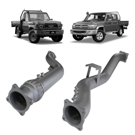 Redback Extreme Duty - Toyota Landcruiser 79 Series (2016 - on) 4" DPF Adaptor Kit Without Cat