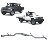 Redback Extreme Duty - Toyota Landcruiser 79 Series (2016 onwards) with Centre Long Range Fuel Tank Performance Exhaust