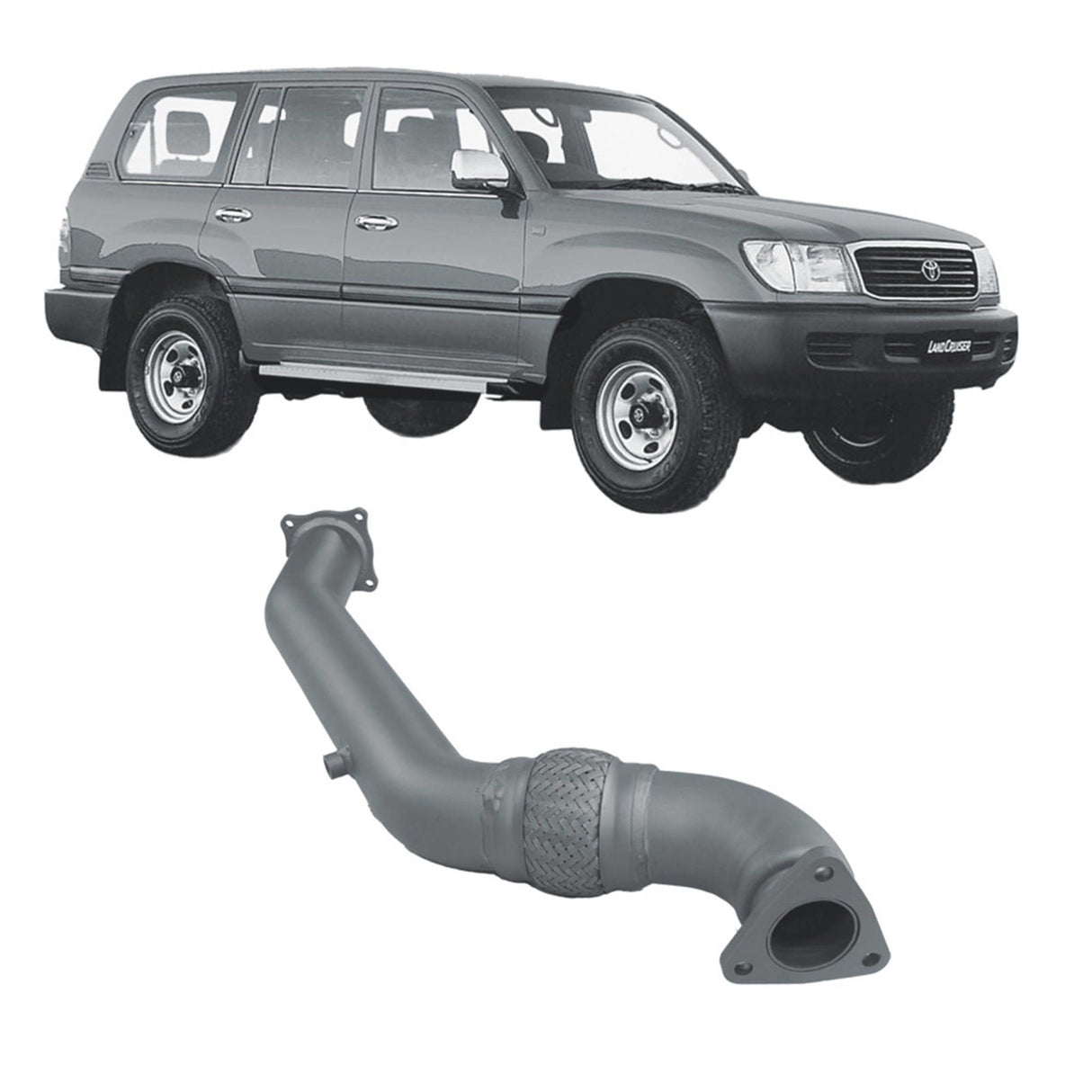 Redback Extreme Duty - Toyota Landcruiser 105 Series (1998 - 2007) Wagon Performance Exhaust