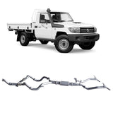 Redback Extreme Duty Twin Exhaust - Toyota Landcruiser 79 Series Single Cab (2007 - 2016) Performance Exhaust System
