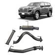 Redback Extreme Duty – Toyota Landcruiser 300 Series (2022 - on) Wagon 3.5" DPF Back Exhaust with Muffler