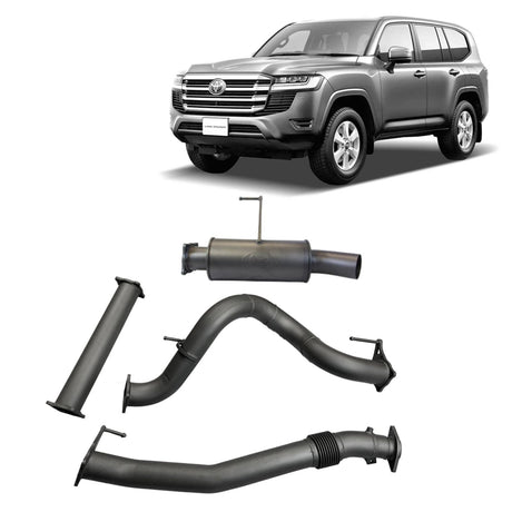 Redback Extreme Duty – Toyota Landcruiser 300 Series (2022 - on) Wagon 3.5" DPF Back Exhaust with Muffler