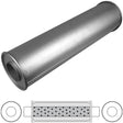 Redback 4" Chambered Truck Muffler Centre/Centre 1118x228mm Round Aluminised Steel – Heavy Duty Performance Exhaust