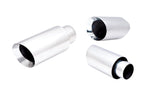 XForce | 4.5" Angle Cut Double Wall Tip | 2.5" Slip Joint | Polished Stainless Steel | TS-AW45SJ-63