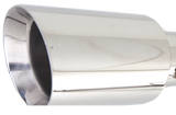 XForce | 4.5" Angle Cut Double Wall Tip | 2.5" Slip Joint | Polished Stainless Steel | TS-AW45SJ-63