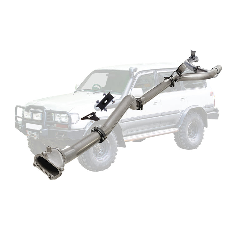 ESA | 3" Turbo Back Exhaust Cast Dump Pipe | Toyota Landcruiser 80 Series 4.2L 1HD HDJ80 1990 - 1998 | TY209