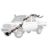 ESA | 3" Turbo Back Exhaust | Toyota Landcruiser 79 Series VDJ79R V8 D Cab Ute 2007 - 10/2016 | TY214-PO