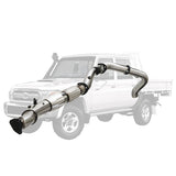 ESA | 4" Stainless Turbo Back DPF Model Exhaust | Toyota Landcruiser 79 Series VDJ79 Ute 4.5L V8 2016 - On | TY219-MCSS