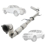 ESA | 3" to 3.5" Turbo Back Exhaust | Toyota Hilux N70 3L D4D Ute 2005 - 2015 | TY244