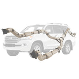 ESA | Twin 3" to Single 4" Turbo Back DPF Delete Exhaust | Toyota Landcruiser 200 Series V8 Wagon 2016-On | TY434