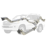 ESA | Twin 3" to Single 4" Turbo Back DPF Delete Exhaust | Toyota Landcruiser 200 Series V8 Wagon 2016-On | TY434