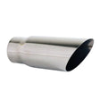 Exhaust Tip - 3" Inch (In) 3 1/2" Inch (Out) 225mm Long (Angle Cut)