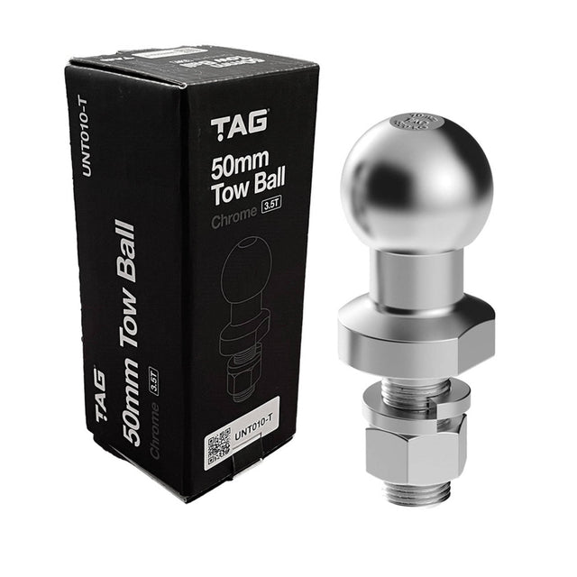 TAG - Chrome Tow Ball - 50mm, 3.5 tonne