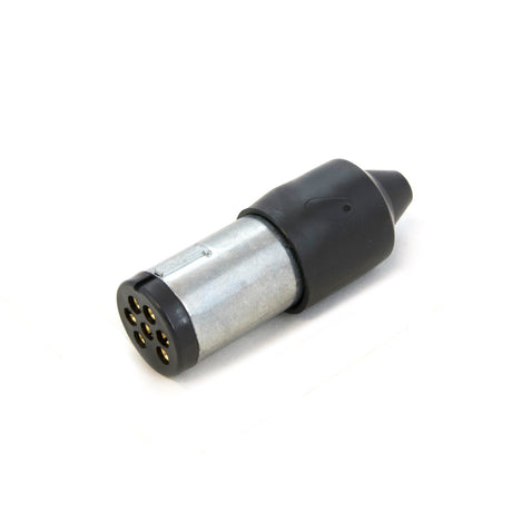TAG | 7-Pin Small Round Metal Plug (Trailer Side) | Universal Fitting | UNT033S