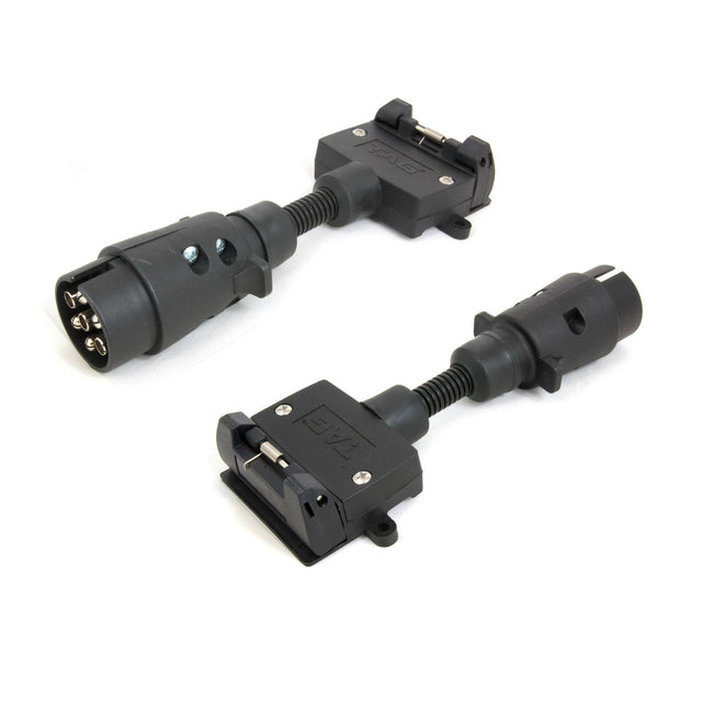 TAG | Trailer Adapter | 7-Pin Large Round Plug to 7-Pin Flat Socket | UNTA010
