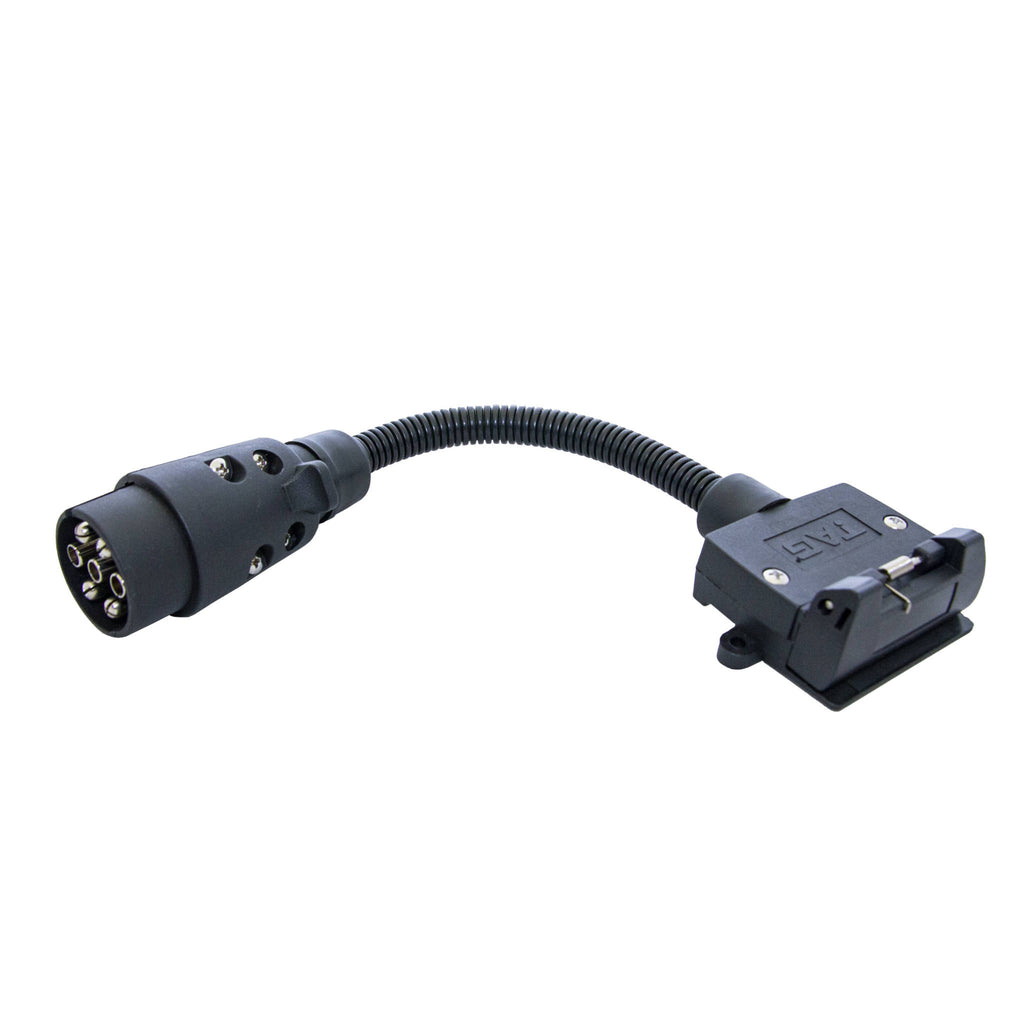 TAG | Trailer Adapter Lead | 7-Pin Euro Plug to 7-Pin Flat Socket 300mm | UNTA020