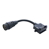 TAG | Trailer Adapter Lead | 7-Pin Euro Plug to 7-Pin Flat Socket 300mm | UNTA020