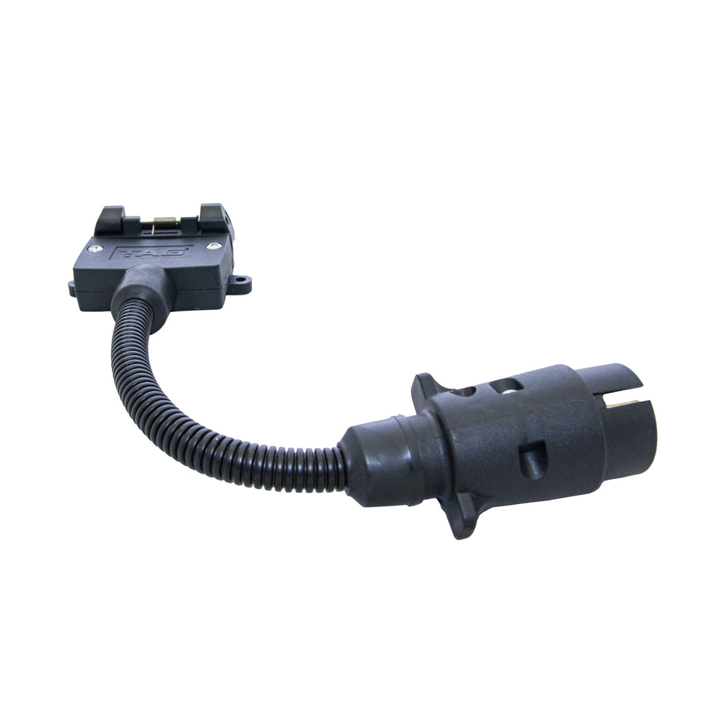TAG | Trailer Adapter Lead | 7-Pin Euro Plug to 7-Pin Flat Socket 300mm | UNTA020