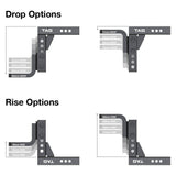 TAG | Adjustable Heavy Duty Tow Ball Mount 90° Face | Universal 50mm Square Hitch | UNTTBM450