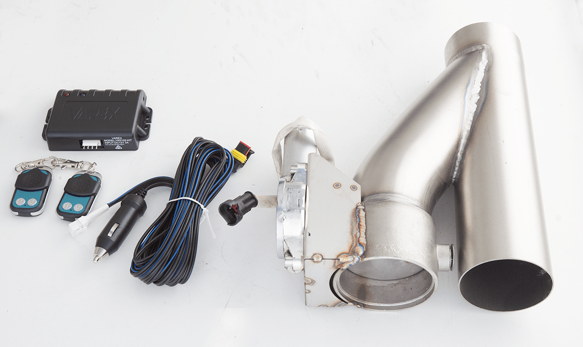 XForce | 3.5" Exhaust Y-Piece with Valved Cut-Out Kit | Stainless Steel | VK14