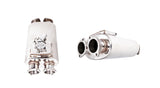 XFORCE - Twin In Twin Out 3" Inch Oval Varex Muffler