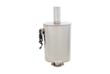XForce | 2.5" Oval Varex Valved Universal Muffler | Side Mounted Motor | 304 Stainless Steel | VMK40-250