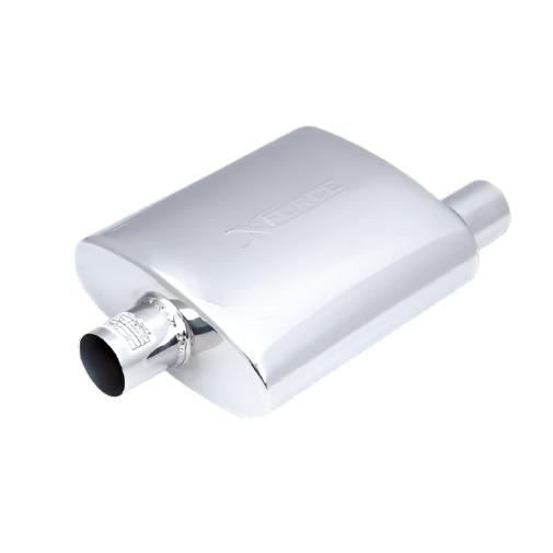 XForce | 2.25" Offset-Centre Performance Muffler | 4"x10"x12" 304 Stainless Steel | VX05-1257