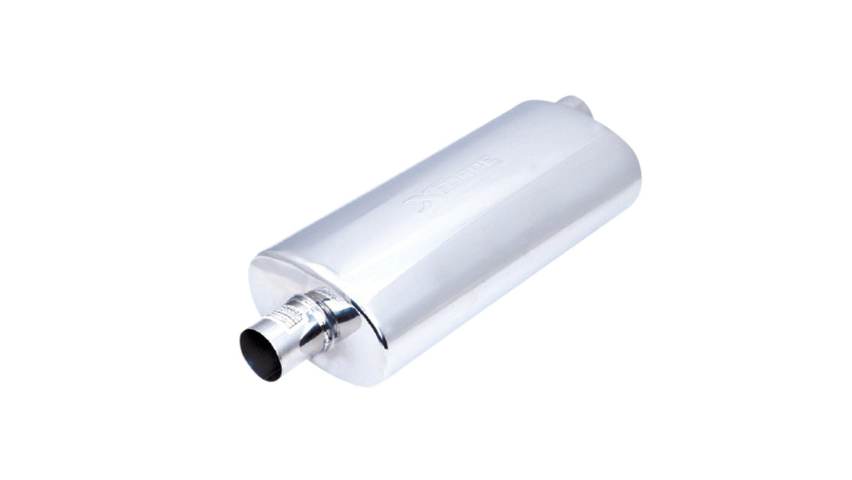 XForce | 2.5" Centre-Offset Performance Muffler | 5"x8"x18" 304 Stainless Steel | VX09-1863