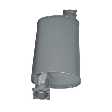 Redback - 11" x 6" Triflow Large Muffler Offset/Offset Glass Packed 304 Stainless Steel With Flanges