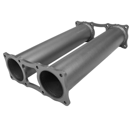 Redback - 4" Extreme Duty Twin Muffler Delete Universal 409 Stainless Steel