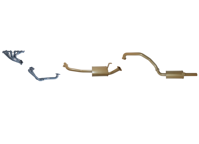 Pacemaker King Brown | 2.5" Exhaust & Headers Kit | Toyota Landcruiser 80 Series 4.5L 1989-1997 | KB12015-HXMR