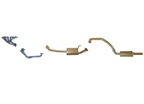 Pacemaker King Brown | 2.5" Exhaust & Headers Kit | Toyota Landcruiser 80 Series 4.5L 1989-1997 | KB12015-HXMR