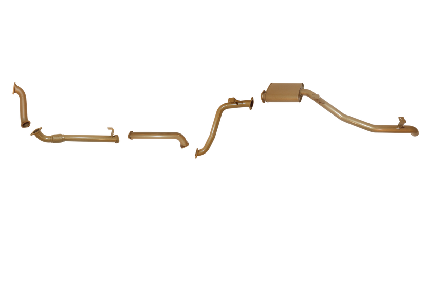 Pacemaker King Brown | Single 3" Turbo Back Exhaust with Muffler | Toyota LandCruiser 78 Troopy 1HD-FTE | KB12005-XXMX