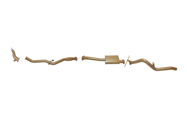 Pacemaker King Brown | Single 3" Turbo Back Exhaust with Muffler | Nissan Navara D22 2.5L TD | KB9401-XXMX